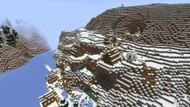 The nearest tundra village to the spawn (Image via Mojang)